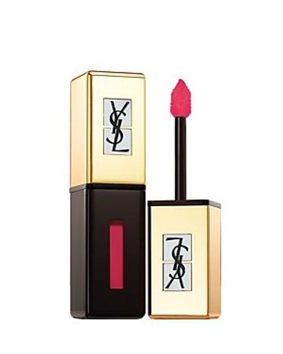 Shop Saint Laurent Vernis A Levres Glossy Stain Pop Water In 204 Onde Rose