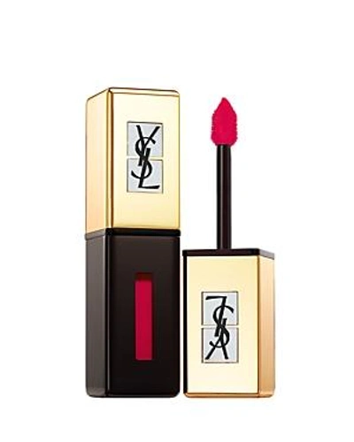 Shop Saint Laurent Vernis A Levres Glossy Stain Pop Water In 201 Dewy Red