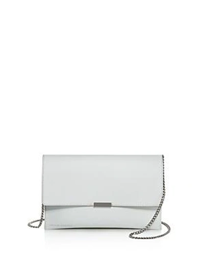 Shop Loeffler Randall Leather Envelope Clutch - 100% Exclusive In White/silver