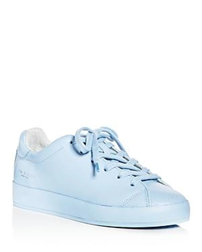 Shop Rag & Bone Women's Perforated Leather Lace Up Platform Sneakers In Chambray
