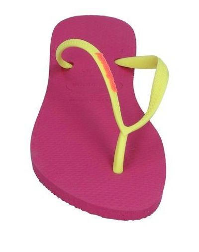 Shop Havaianas Toe Strap Sandals In Yellow