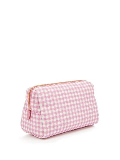 Prada gingham makeup outlet bag