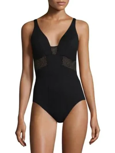 Shop Amoressa Margaux One-piece Swimsuit In Black