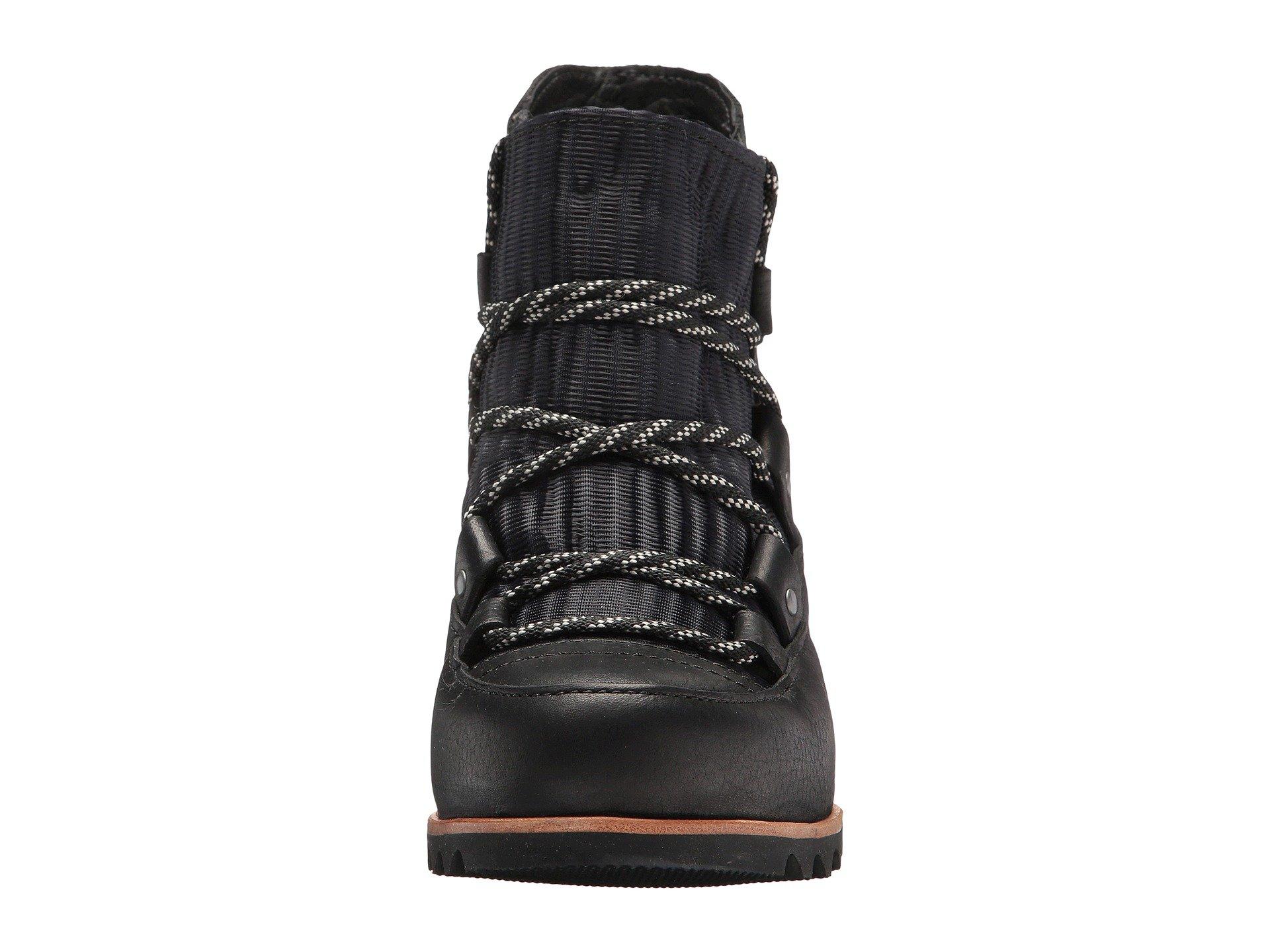 sorel sandy wedge black