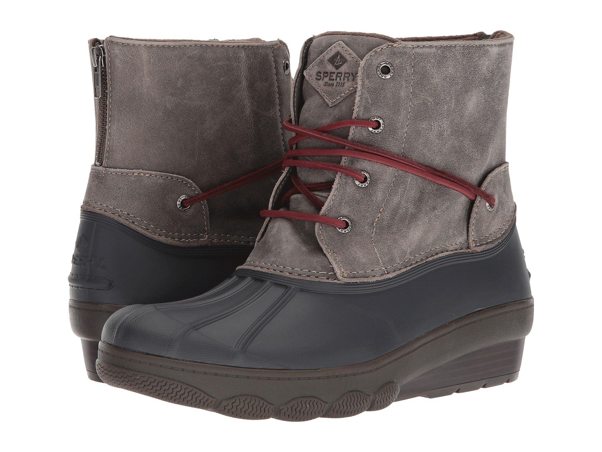 sperry saltwater wedge tide leather boot