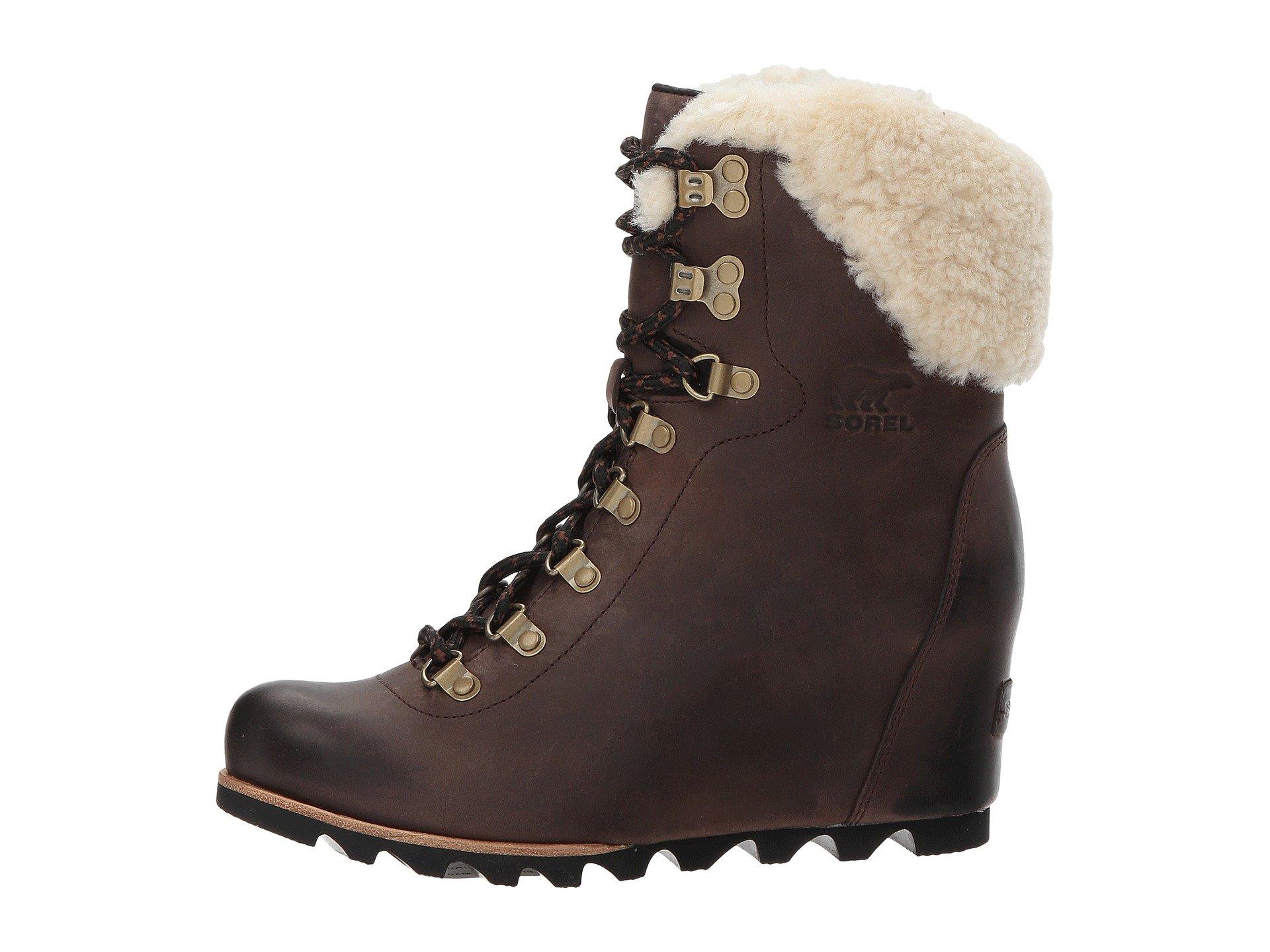 sorel conquest wedge shearling