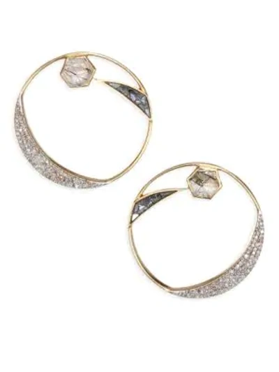 Shop Shana Gulati Sonoma Hoops In Yellow Gold