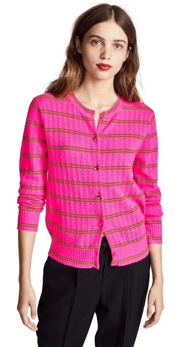 Shop Marc Jacobs Cashmere Cardigan In Pink