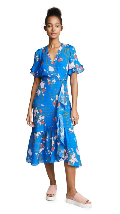 Shop Tanya Taylor Blaire Dress In Azure