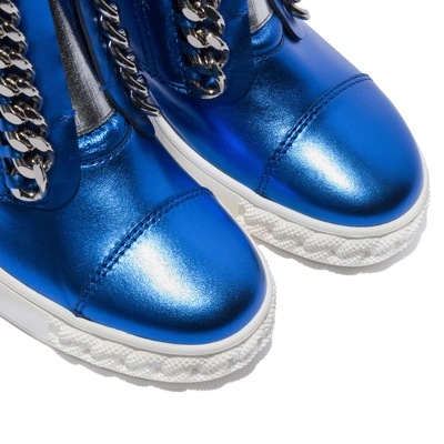 Shop Casadei Sneakers In Blue Klein