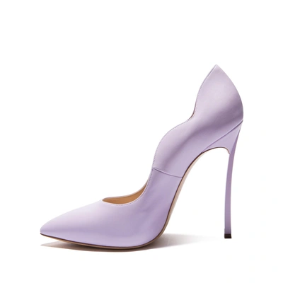 Shop Casadei Blade In Solid Lilac