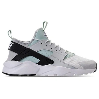 Shop Nike Men's Air Huarache Run Ultra Casual Shoes, White/grey