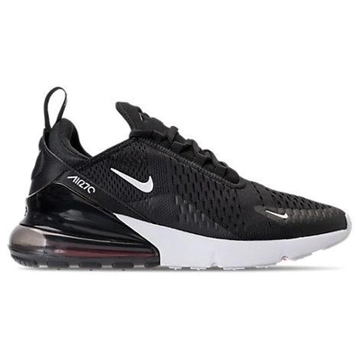 Shop Nike Men's Air Max 270 Casual Shoes In Black/anthracite/white/solar Red