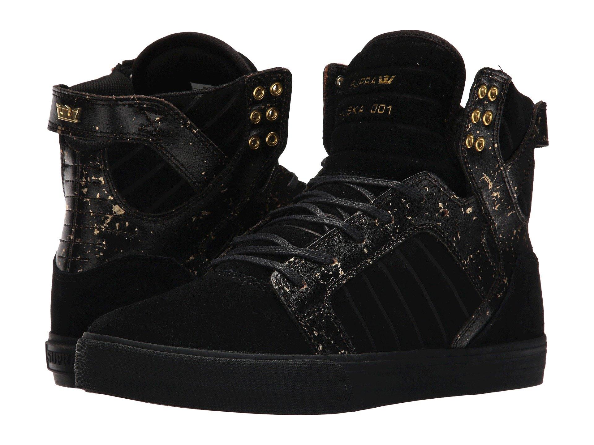 black and gold supras