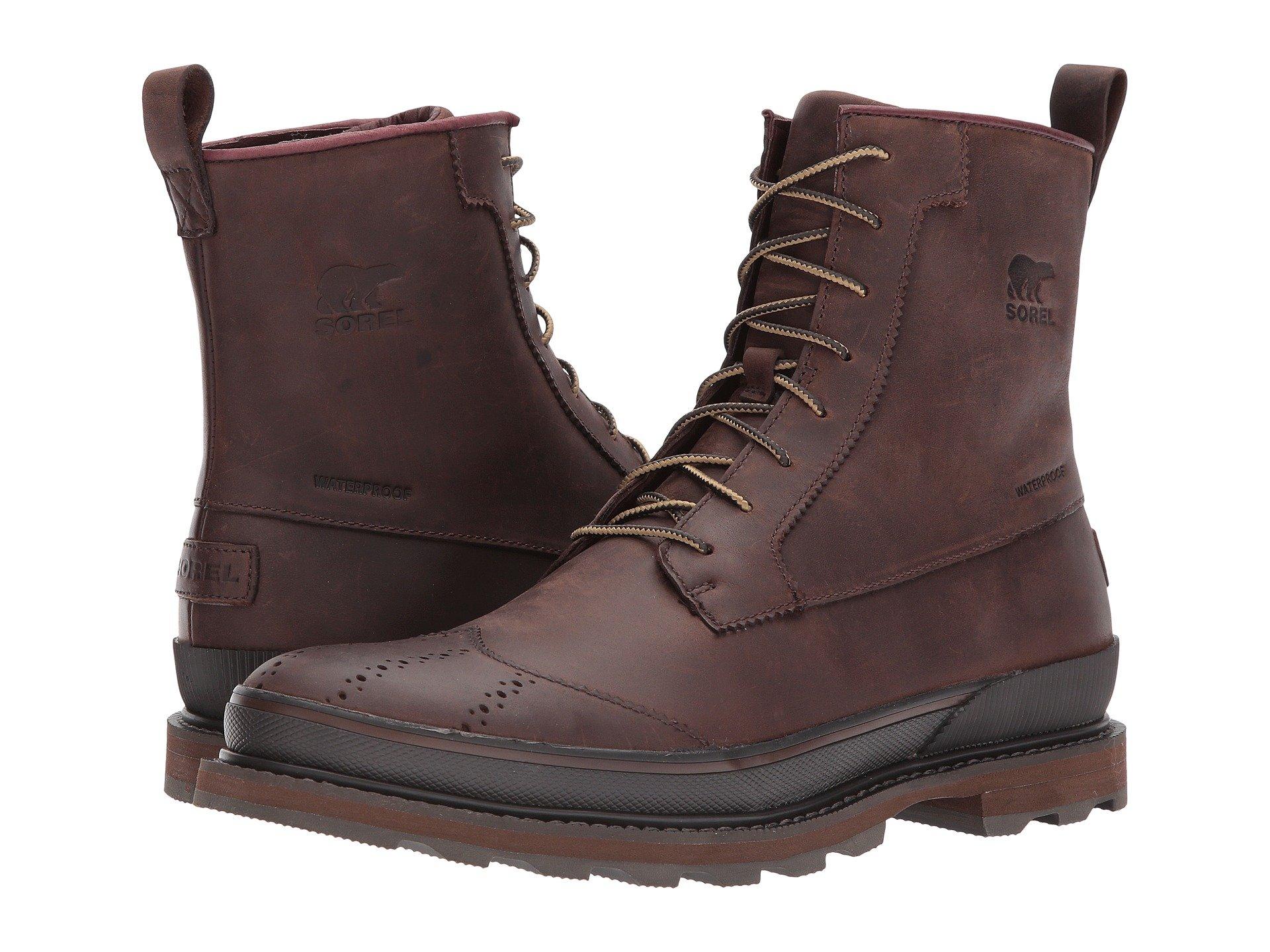 waterproof wingtip boots