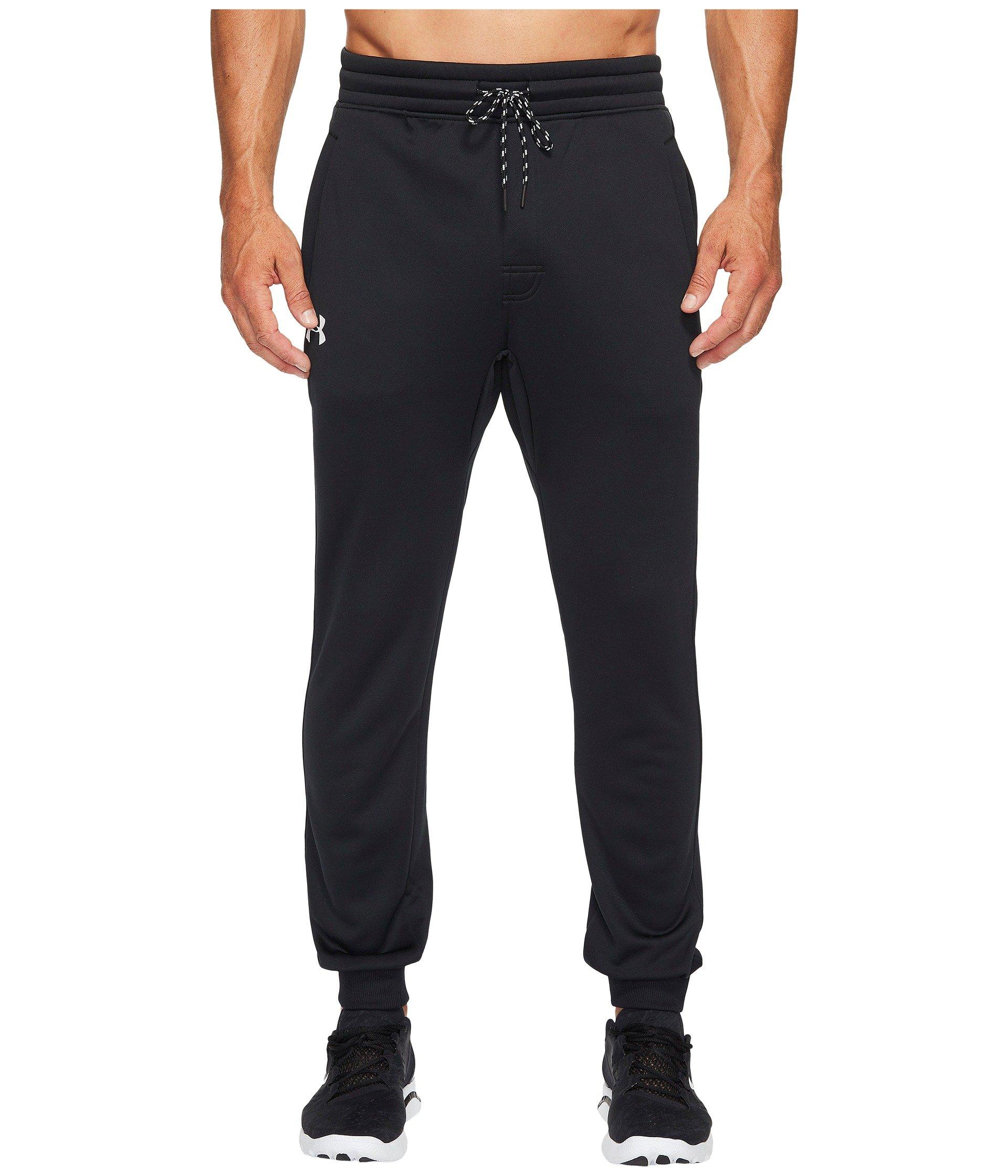 under armour storm joggers black