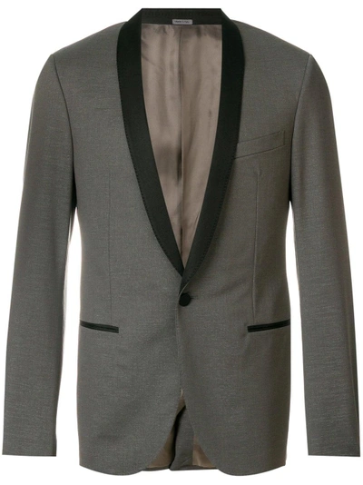Shop Lanvin Slim-fit Evening Jacket - Grey