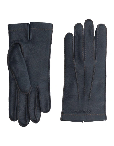 Shop Dsquared2 Gloves In Dark Blue