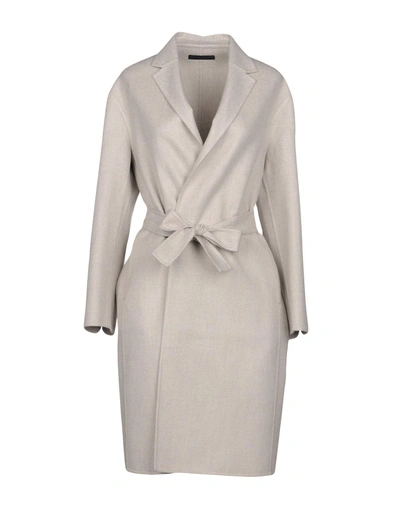 Shop Fabiana Filippi Coats In Light Grey