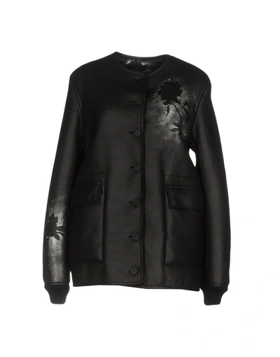 Shop Christopher Kane Leather Jacket In Black