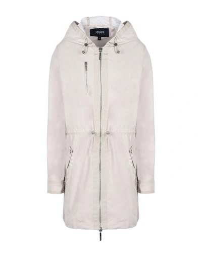 Shop Armani Jeans Jacket In Beige