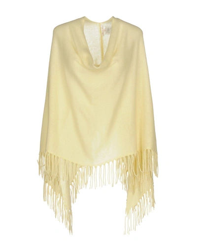 Shop Minnie Rose Cape In Light Yellow
