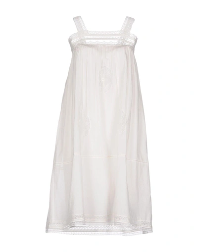 Shop Laurence Bras Knee-length Dress In White