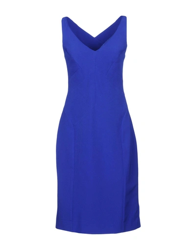 Shop Milly Knee-length Dresses In Bright Blue