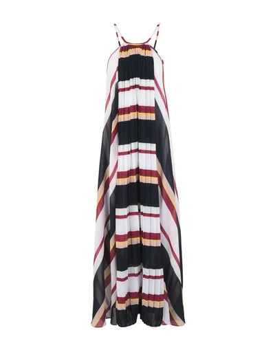 Shop Raoul Long Dresses In Garnet