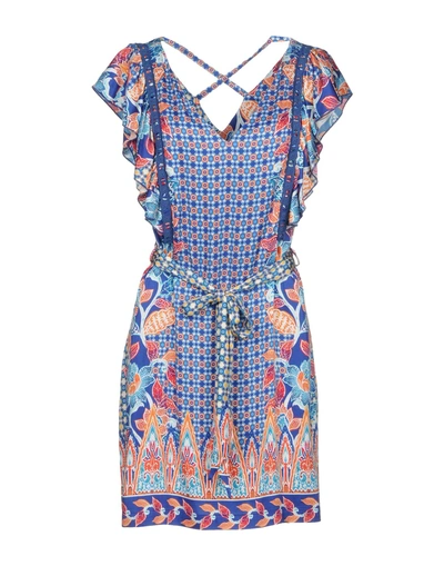 Shop Hale Bob Short Dresses In Blue