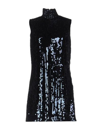 Shop Dior Short Dresses In Dark Blue