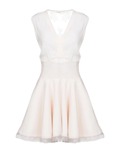 Shop Maje Short Dress In Light Pink