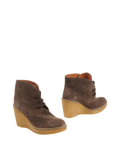 Shop Serafini Etoile Ankle Boot In Dark Brown