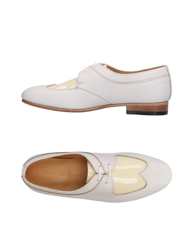 Shop Dieppa Restrepo Lace-up Shoes In Ivory