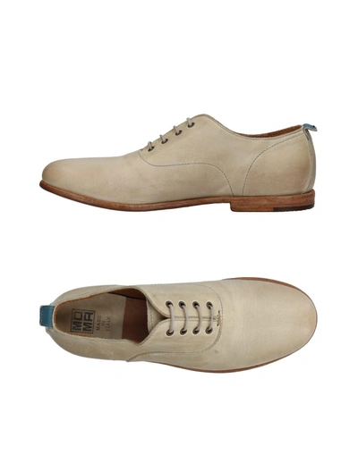 Shop Moma Lace-up Shoes In Beige