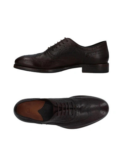 Shop Paul Smith Lace-up Shoes In Dark Brown