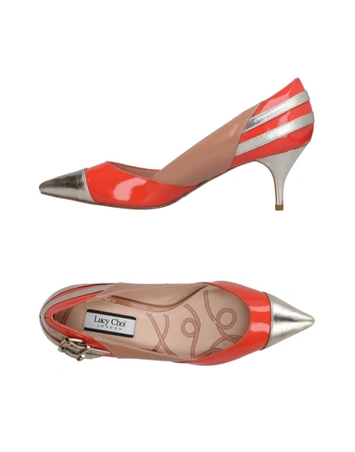 Shop Lucy Choi London In Coral