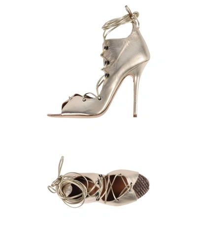 Shop Malone Souliers Pump In Platinum