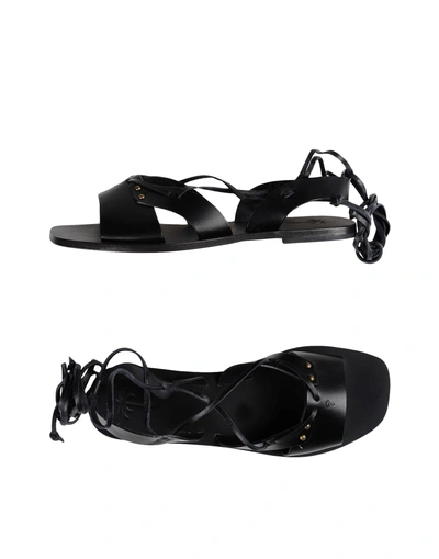 Shop Tomas Maier Sandals In Black