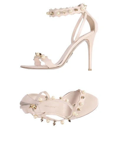 Shop Daniele Michetti Sandals In Beige