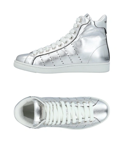 Shop Dsquared2 Sneakers In Silver