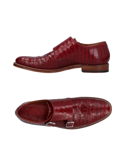 Shop Grenson Loafers In Red