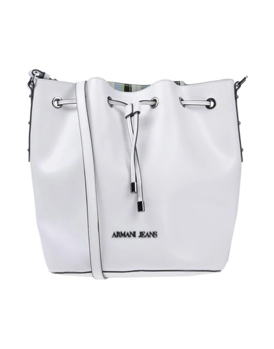 Shop Armani Jeans Across-body Bag In White