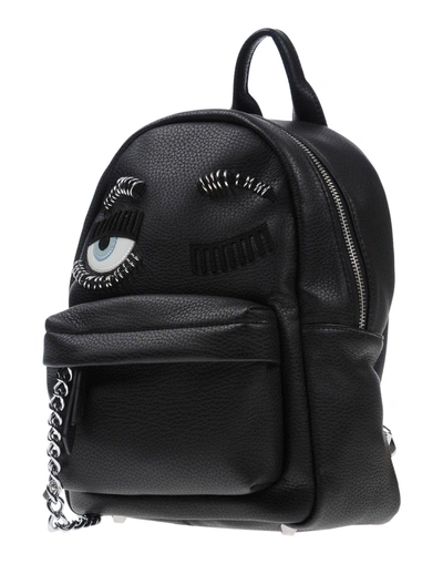 Shop Chiara Ferragni Backpacks & Fanny Packs In Black