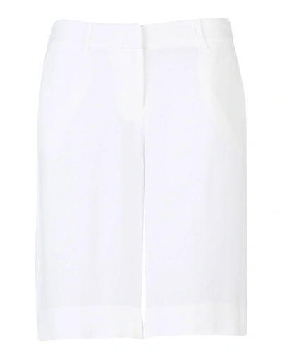 Shop Armani Jeans Bermudas In White