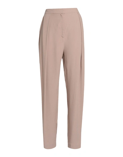 Shop By Malene Birger Casual Pants In Light Brown
