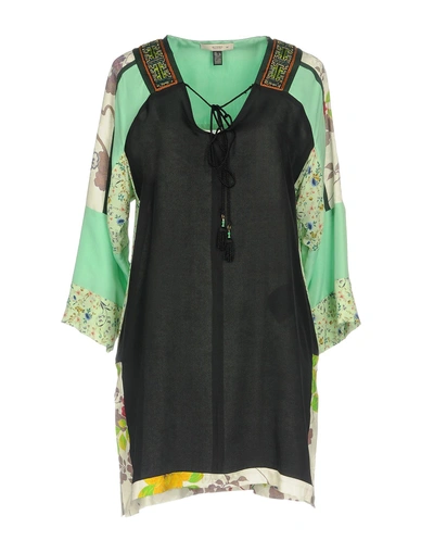 Shop Etro Woman Top Black Size 4 Silk, Viscose, Cotton, Metallic Fiber, Glass