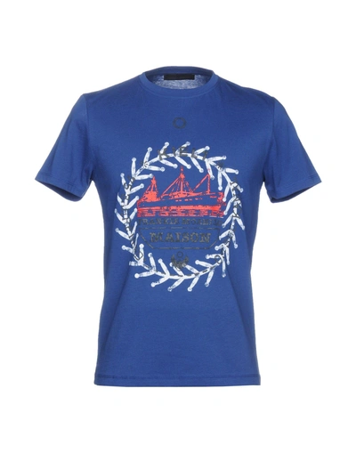 Shop Frankie Morello T-shirt In Blue