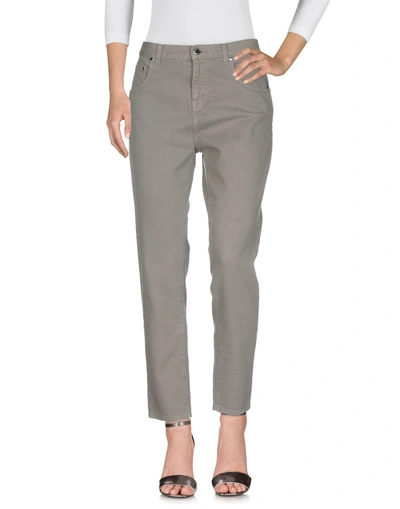 Shop Christopher Kane Denim Pants In Grey