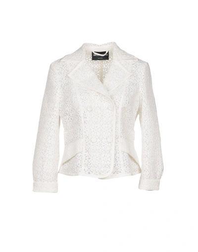 Shop Emporio Armani Suit Jackets In White